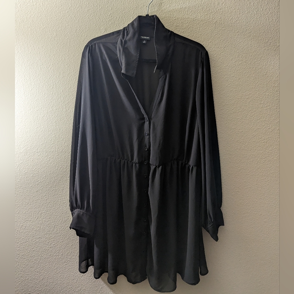 Black Sheer Torrid Top